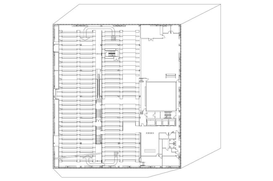 پلان کتابخانه ی مرکزی سیاتل