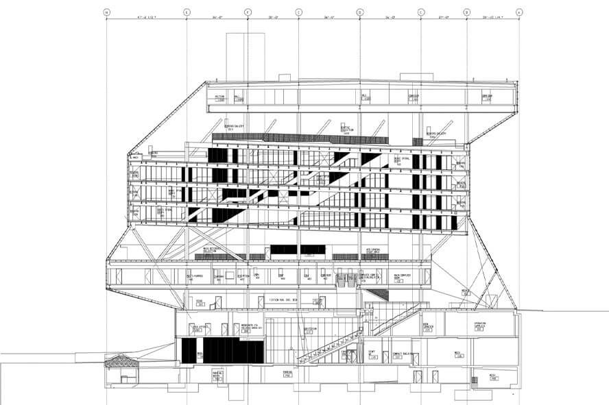 برش کتابخانه ی مرکزی سیاتل